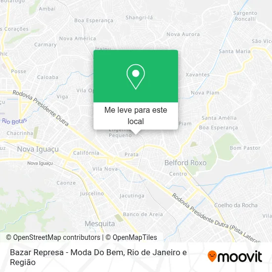 Bazar Represa - Moda Do Bem mapa