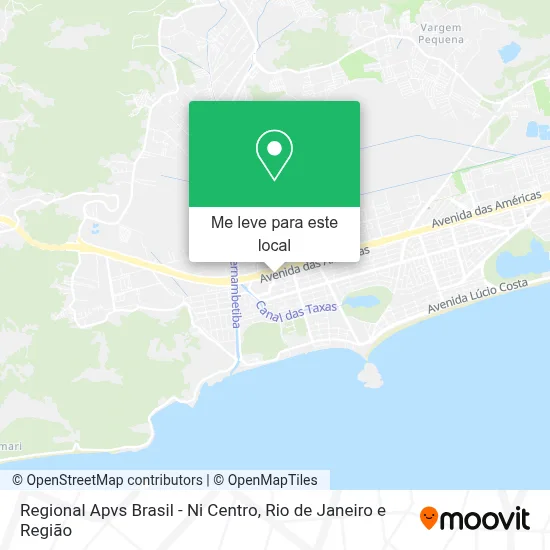 Regional Apvs Brasil - Ni Centro mapa