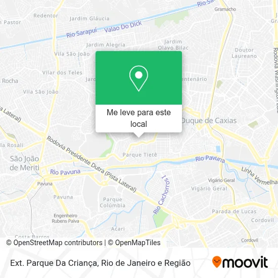 Ext. Parque Da Criança mapa