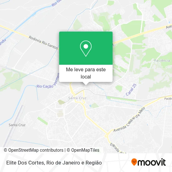 Elite Dos Cortes mapa