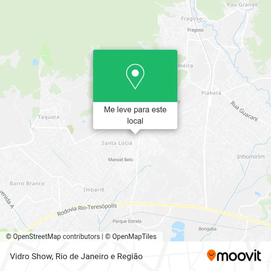 Vidro Show mapa