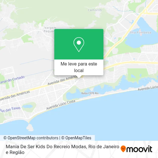 Mania De Ser Kids Do Recreio Modas mapa