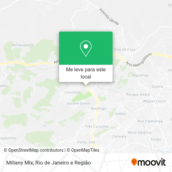 Míllany Mix mapa