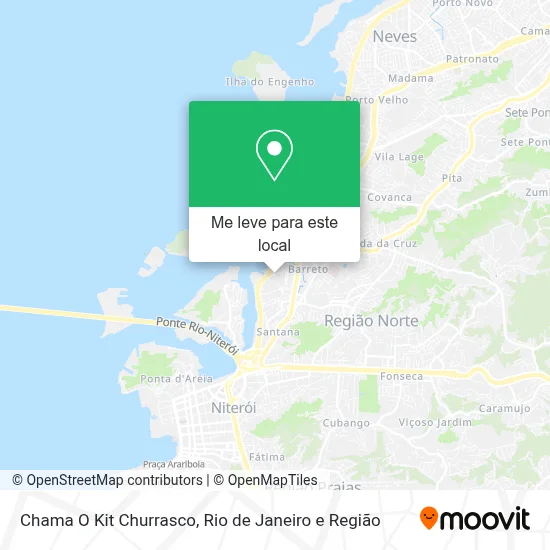 Chama O Kit Churrasco mapa
