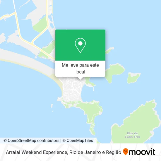 Arraial Weekend Experience mapa