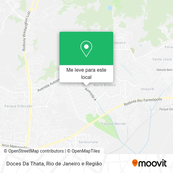 Doces Da Thata mapa