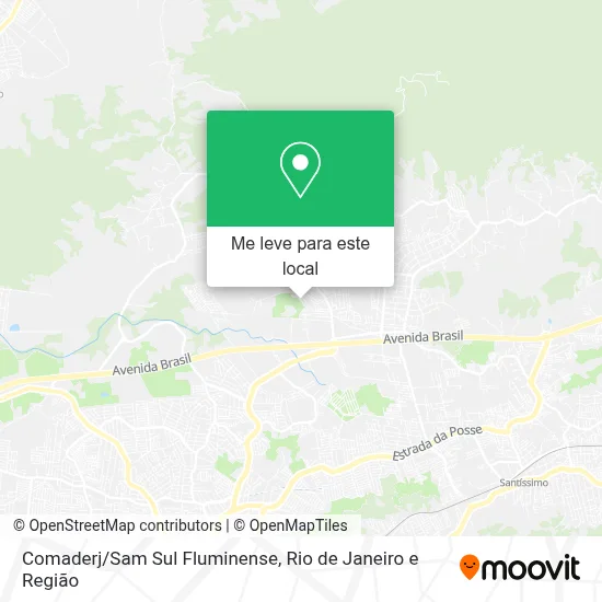 Comaderj/Sam Sul Fluminense mapa