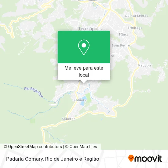 Padaria Comary mapa