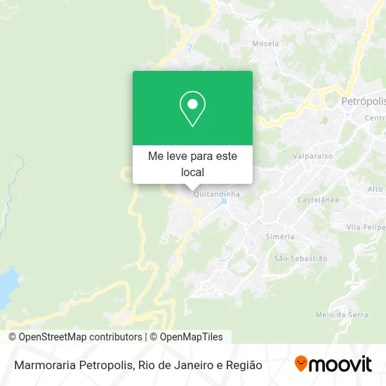 Marmoraria Petropolis mapa