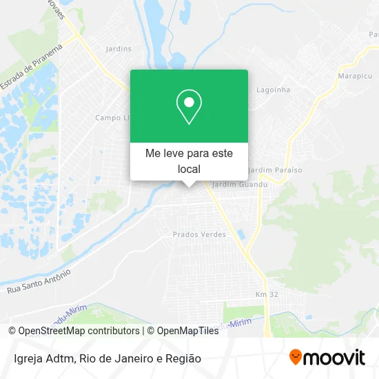Igreja Adtm mapa