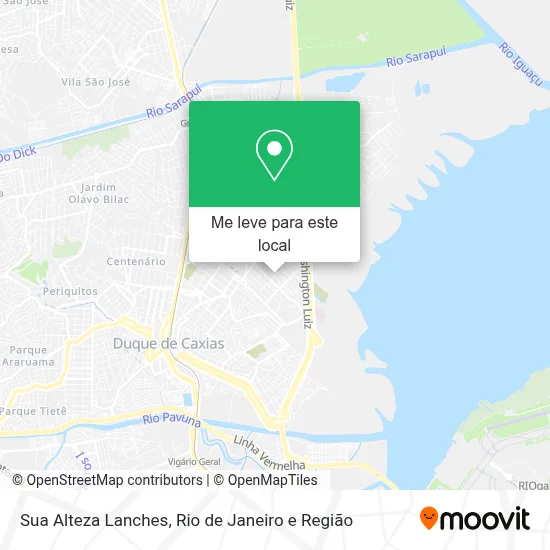 Sua Alteza Lanches mapa