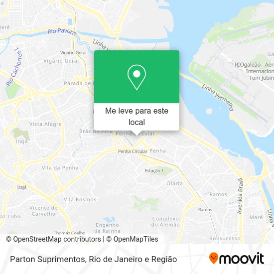 Parton Suprimentos mapa