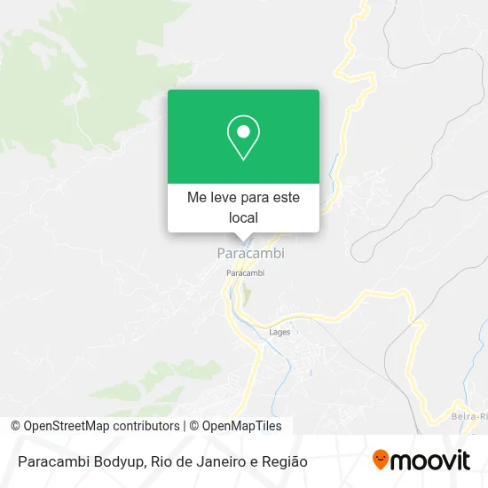 Paracambi Bodyup mapa