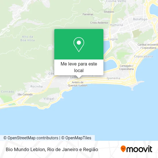 Bio Mundo Leblon mapa
