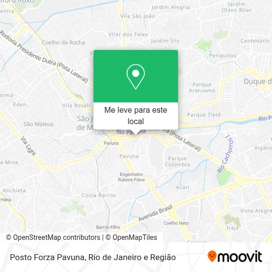 Posto Forza Pavuna mapa
