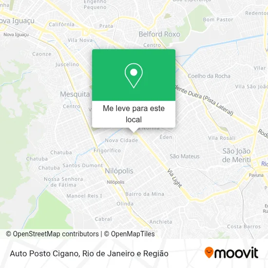 Auto Posto Cigano mapa