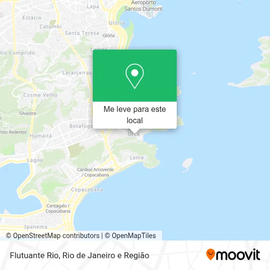 Flutuante Rio mapa