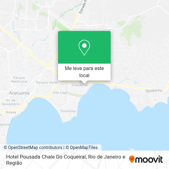Hotel Pousada Chale Do Coqueiral mapa