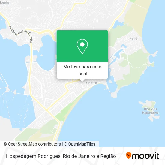 Hospedagem Rodrigues mapa