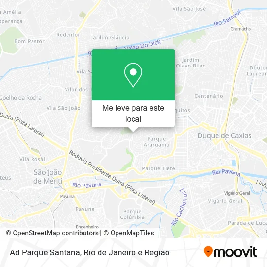 Ad Parque Santana mapa