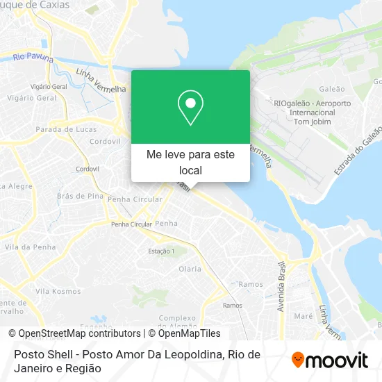 Posto Shell - Posto Amor Da Leopoldina mapa