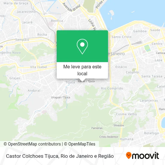 Castor Colchoes Tijuca mapa
