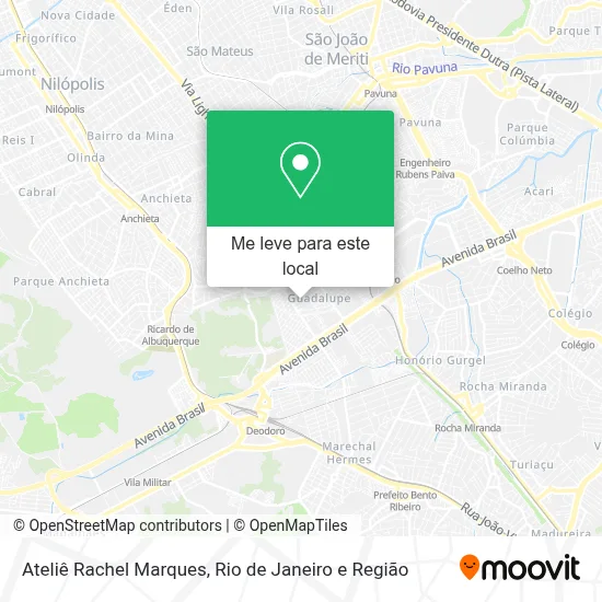 Ateliê Rachel Marques mapa
