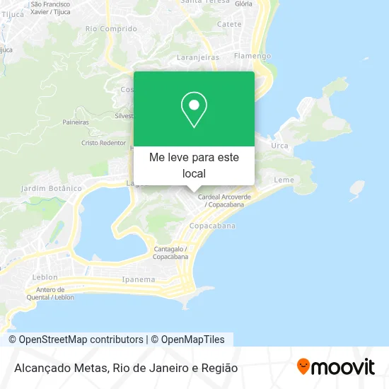 Alcançado Metas mapa