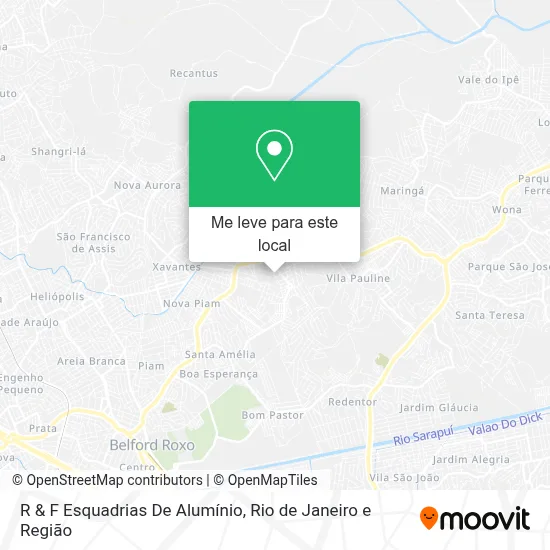 R & F Esquadrias De Alumínio mapa