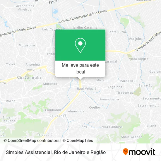Simples Assistencial mapa