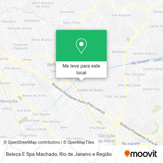 Beleza E Spa Machado mapa