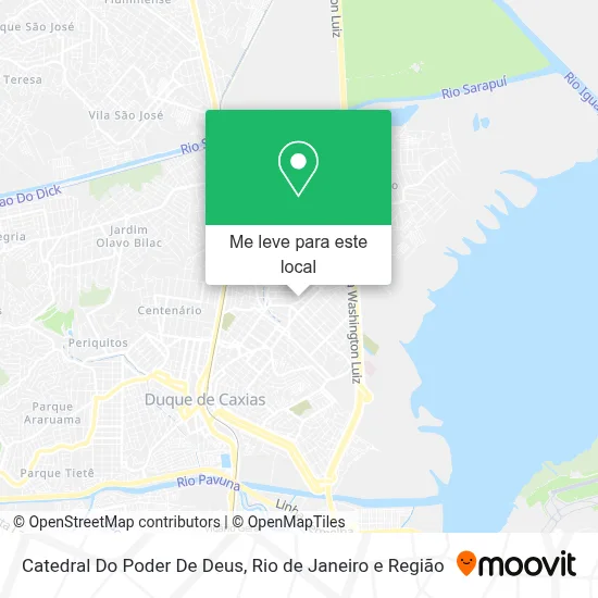 Catedral Do Poder De Deus mapa