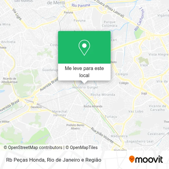 Rb Peças Honda mapa
