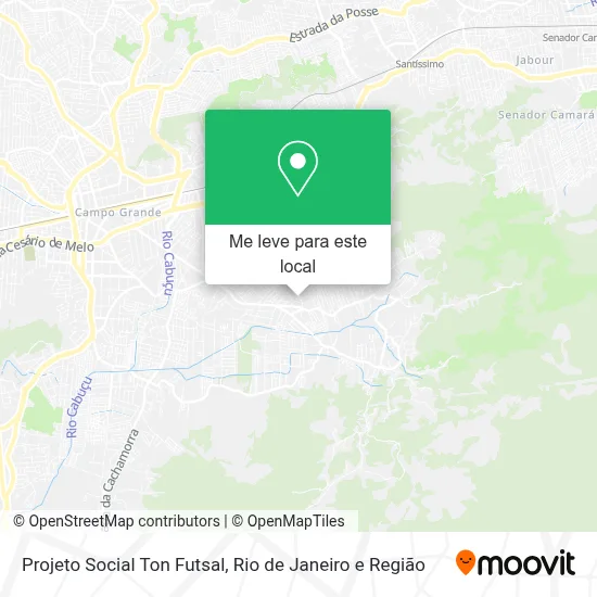 Projeto Social Ton Futsal mapa