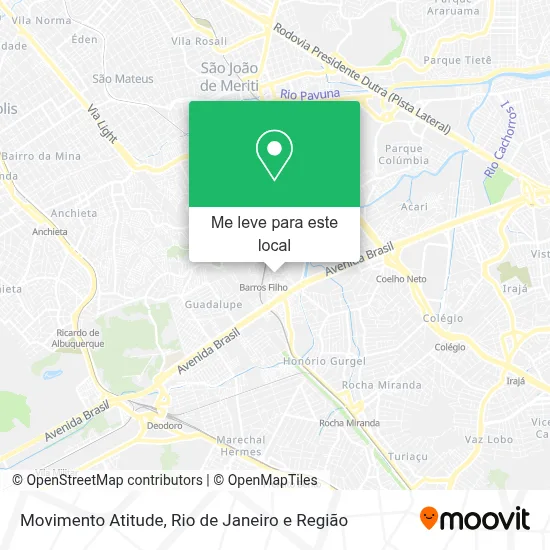 Movimento Atitude mapa