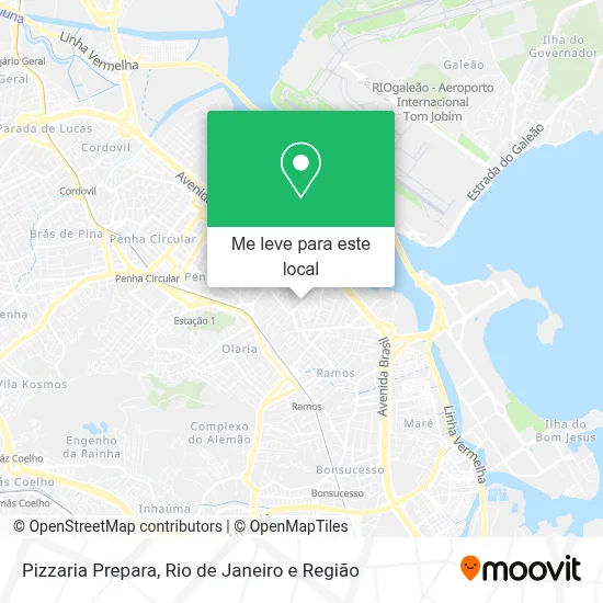 Pizzaria Prepara mapa