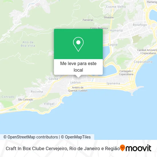 Craft In Box Clube Cervejeiro mapa