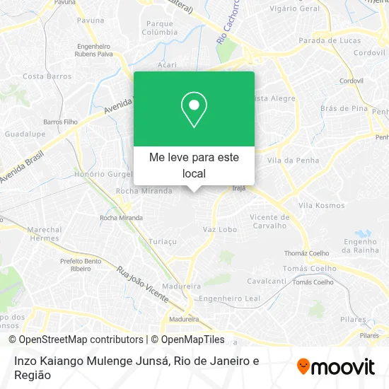 Inzo Kaiango Mulenge Junsá mapa