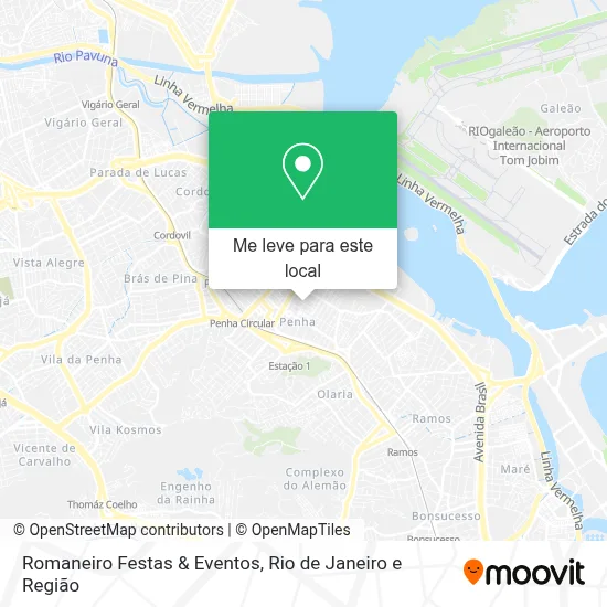 Romaneiro Festas & Eventos mapa