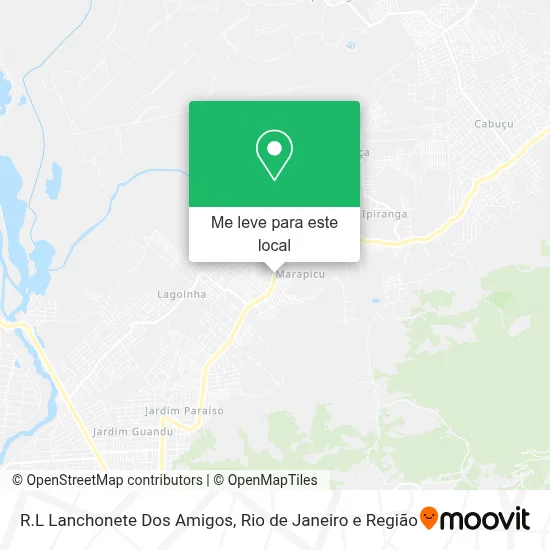 R.L Lanchonete Dos Amigos mapa