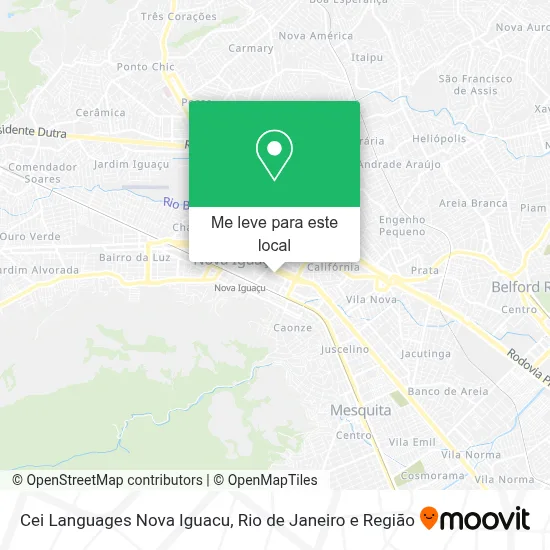Cei Languages Nova Iguacu mapa