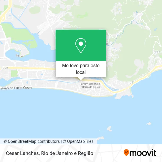 Cesar Lanches mapa