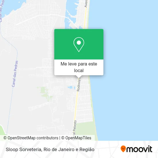 Sloop Sorveteria mapa