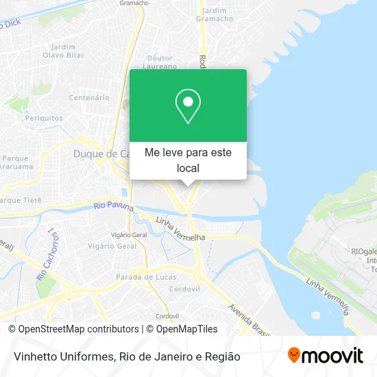 Vinhetto Uniformes mapa