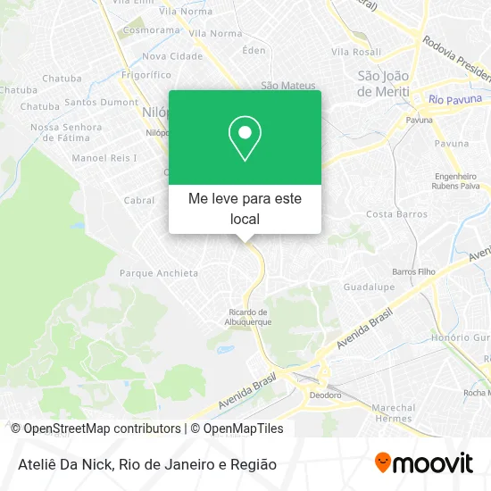 Ateliê Da Nick mapa
