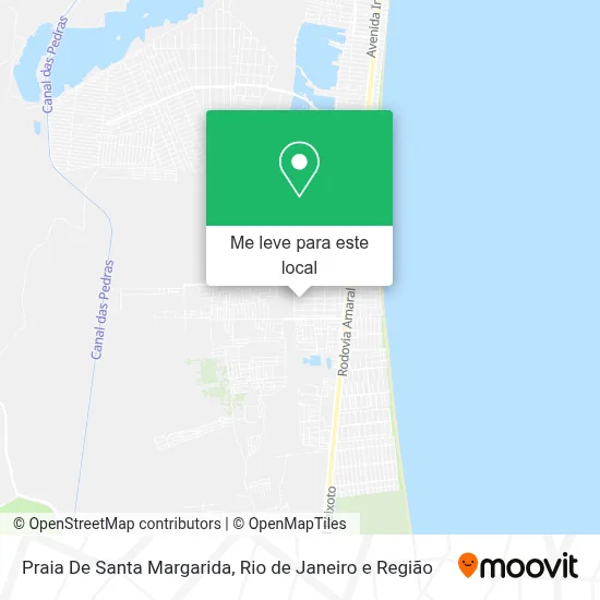 Praia De Santa Margarida mapa