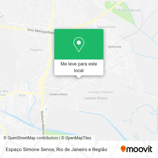 Espaço Simone Senos mapa