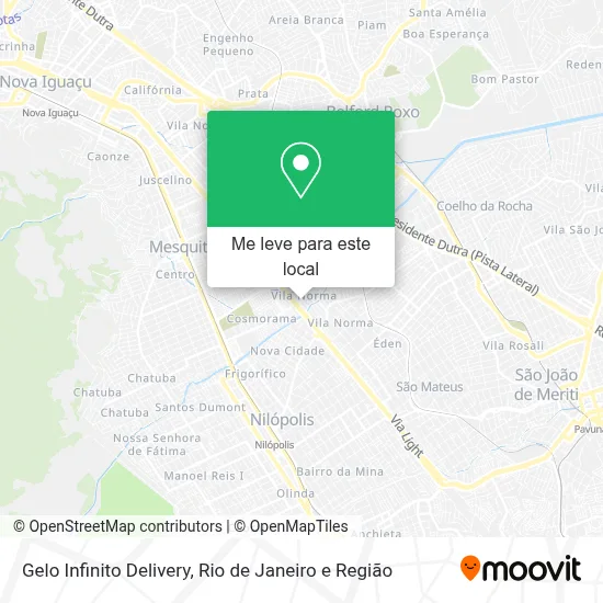 Gelo Infinito Delivery mapa