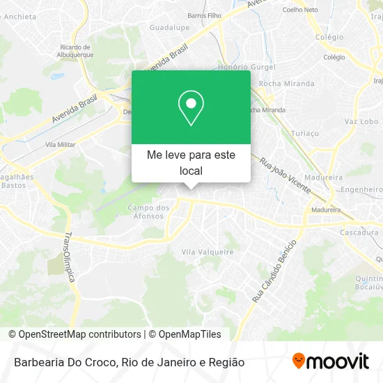 Barbearia Do Croco mapa