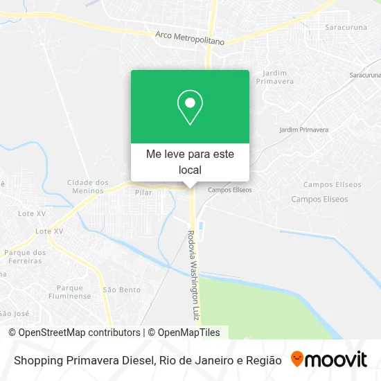 Shopping Primavera Diesel mapa